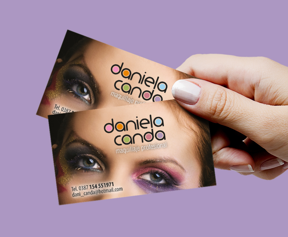 Maquilladora – Marca – Tarjeta personal – Juanjo Gana – Comunicación  Creativa